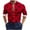 A01-Red, variant on USNSM Men's Plus Size Elasticity Striped Printed Slim Fit T-Shirt Casual Work Office Shirt Turndown Collar Button Up Long Sleeve Blouses Tops Red 4XL