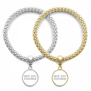 Stay Strange Invitation Art Deco Fashion Lover Bracelet Bangle Pendant Jewelry Couple Chain