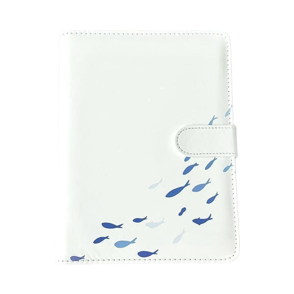 Refillable Notebook With 6 Rings PU Leather Binder Covers 60 Sheets For Writing
