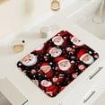 thumbnail image 5 of Merry Christmas Dish Drying Mat Black Santa Claus Dish Drainer Mats 16x20 Inch Holiday Decorative Absorbent Dishes Pad Heat Resistant Foldable Mats Pads for Kitchen Counter Sink, 5 of 5