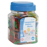 Edx Education Transparent Pattern Blocks - Mini Jar - Set of 120