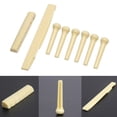 thumbnail image 4 of Accesorios de guitarra acústica de 6 cuerdas pasadores de puente de guitarra tuerca de sillín, 4 of 6