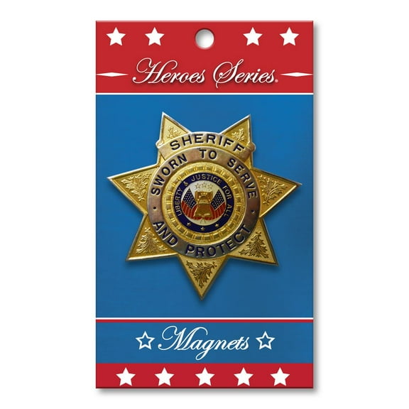 Allied Products Heroes Series Sheriff Medallion Small Magnet - 2.5" diameter