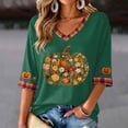 thumbnail image 6 of mgoYE Halloween Tshirts Women Funny Short Sleeve Crew Neck Halloween Clothes Fall T-Shirts Graphic Tee Tops Woman Shirt, 6 of 7