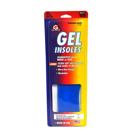 Gel Ware Trim To Size Mens Gel Insoles