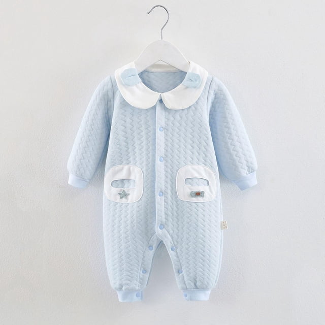 Baby Onesie Autumn And Winter Cotton 3 Layers Warm