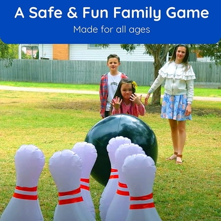 Terra Kids Bowling Set Indoor Games And Outdoor Games for Kids. Super Fun Giant Yard Games for Kids and Adults