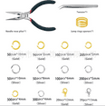 thumbnail image 4 of Jump Rings for Jewelry Making Supplies and Necklace Repair with Jump Ring Pliers and Open Jump Ring(1440Pcs Silver and Gold), 4 of 6