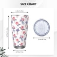 thumbnail image 4 of Haiem Lavender Flowers Printed 20oz Straight Skinny Car Cups With Insulated Cup Sleeve Portable Handle, Sports Travel Coffee Mug, Stainless Steel, Insulated-Straw Three-piece Set, 4 of 8