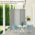 thumbnail image 5 of 3-Panel Room Divider, 6 ft Office Partition Walls Wood Divider Folding Portable Privacy Screen, Room Dividers and Folding Privacy Screens for Home, Room Separator Wall Dividers,Light Grey, 5 of 8