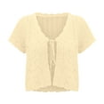 thumbnail image 5 of Womens Cardigan Lace Knit Beach Cover Up Summer Open Front For Casual Sheer Crochet Top Work Cardians, 5 of 6