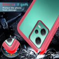 thumbnail image 5 of Compatible with Redmi Note 12 5G Case for Women Men, Shockproof Xiaomi Redmi Note 12 5G Protective Case Clear Phone Case Support Wireless Charging Cases (Rose Red), 5 of 14