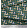 thumbnail image 2 of Soimoi Viscose Chiffon Fabric Argyle Check Print Sewing Fabric Yard 42 Inch Wide, 2 of 3
