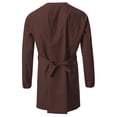 thumbnail image 2 of 7Encounter Unisex Multifunctional Long Sleeves Wrap Smock Brown Size 2XL/3XL, 2 of 4