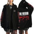 thumbnail image 3 of Chaquetas con estampado de rapero para hombre, ropa de calle de hip hop, sudaderas con capucha con cremallera, abrigos casuales de gran tamaño, Tops con capucha, sudaderas Y2K Unisex, 3 of 4