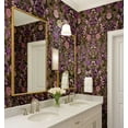 thumbnail image 4 of S4Sassy Botanical Wallpaper - Purple Wall Covering, 25" X 120" Self-Adhesive Vinyl Walls Paper, Wall Wrap, Easy Diy Walls Covering For Farmhouse Bedroom, Living Room, Cabinets, Living Spaces, 4 of 8