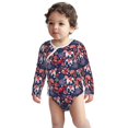 thumbnail image 2 of Honeii Elephants for Baby Long Sleeve Bodysuits One-piece 100% Organic Cotton for Infant Baby Boys and Grils, Unisex-6 Months, 2 of 6