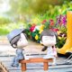 thumbnail image 5 of de 2 Pares de en Miniatura, Pequeñas Estatuas Artesanales, Micro Ornamentos mayimx Figura pareja en miniatura, 5 of 9