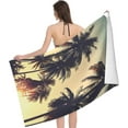 thumbnail image 3 of Palm Trees Large Beach Towel - Plush Thick Cotton Pool Towel, Adult Beach Towels, 3 of 16