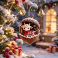 thumbnail image 4 of Dongrere 2D Goat Acorn Ornament, Acrylic Christmas Hanging Ornament for Xmas Tree Cabin Holiday Decor, 3.15", 4 of 6
