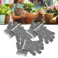 thumbnail image 4 of Kids Work Gloves, 3 Pairs Non Disposable  Protection Cutting Resistant Gloves Lightweight  For Gardening, 4 of 8