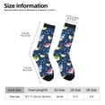 thumbnail image 2 of Rateoe Colorful Cartoon Shark for Women Casual Calf Socks - Cute Crew Socks - Thin Soft Above Ankle Socks Size 5-11, 2 of 6