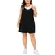 thumbnail image 2 of FAB CURVES Mono de Talla Grande para Mujeres 2025 Verano Casual Sin Mangas Tirantes Espagueti Pantalones Cortos Overalls Jumpsuit 4X Negro, 2 of 6