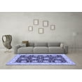 thumbnail image 3 of Ahgly Company Indoor Rectangle Abstract Blue Modern Area Rugs, 4' x 6', 3 of 4
