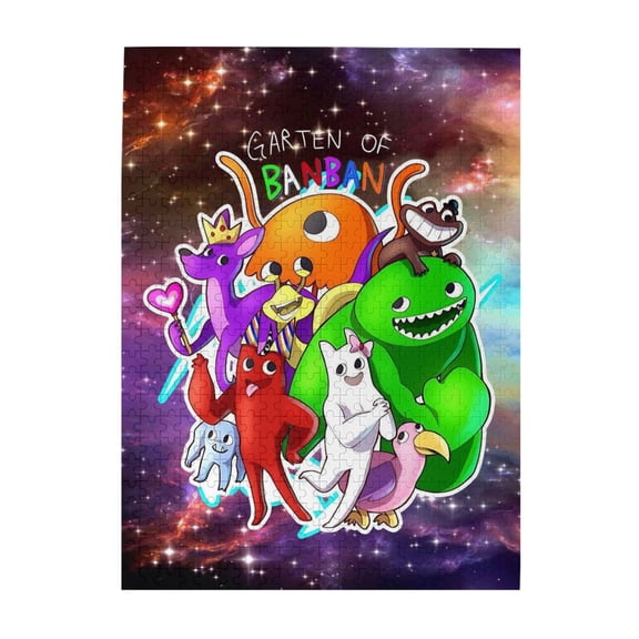 500PCS Gar-T-en Animals Ban--B-ans Jigsaw Puzzles Novelty Cartoon Puzzles for Home Office Decor Funny Puzzle for Family Friends Gifts