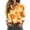 Orange, variant on Fgvctg Womens Button Down Shirt Valentine's Day Long Sleeve V Neck Blouses Soft Date Day Love Heart Print Shirts Oversized Collared Business Casual Tops Wine L