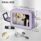 thumbnail image 3 of Bolsa organizadora de cosméticos transparente Prite, impermeable, violeta, 3 of 7