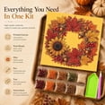 thumbnail image 3 of DIY Autumn Harvest Pumpkin Pearl Diamond Art Kit, 3D Diamond Painting Pearl Beads Art Crafts for Adults Beginner, DIY Fall Home Decor Wall Seasonal Party Gift, 3 of 6