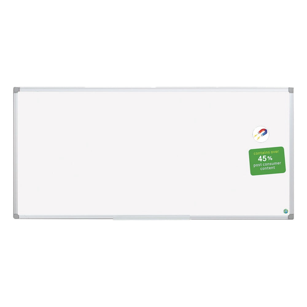 Mastervision Earth Gold Ultra Magnetic Steel Dry Erase Board, 96" x 48", Aluminum Frame