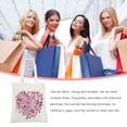 thumbnail image 2 of Naiovety Bolsa de lona para pintar, bolsa de compras, multicolor, reutilizable, de larga duración, multiusos, para mujer, accesorios para exteriores Artesanía 009-28.*35 Naiovety HA082993-09, 2 of 6