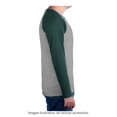 thumbnail image 4 of Playera George Talla G Manga Larga Tipo Ranglan Gris Jaspe con Verde, 4 of 4