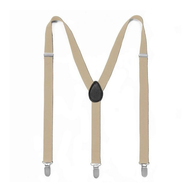 Tirantes elásticos de moda con hebilla y clip para pantalones de adultos, de color sólido, para hombres y mujeres, de 2,5 cm