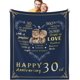 thumbnail image 1 of LHSHID 25th Wedding Wedding Anniversary Blanket for Couple Wedding Gifts for Couple Romantic 25 Years of Marriage Anniversary Throw Blanket 50x60in, 1 of 6
