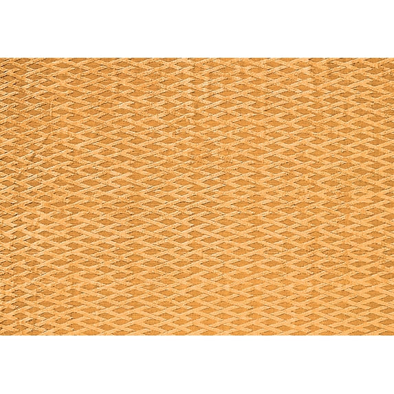 Ahgly Company Indoor Rectangle Oriental Orange Industrial Area Rugs, 3' x 5'