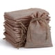 thumbnail image 1 of 20 bolsas de regalo de yute de lino, bolsas de arpillera, bolsas con cordón, bolsas de joyería, envoltura de almacenamiento para fiestas, 1 of 4