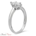 thumbnail image 5 of 1.5 ct Marquise Cut Genuine Cultured Diamond VS1-VS2 J-K 14K White Gold Solitaire Promise Wedding Statement Engagement Designer Ring size 5.5, 5 of 6