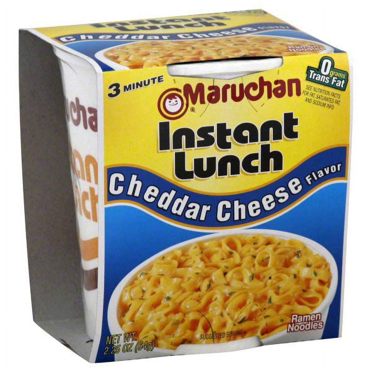 Maruchan Instant Lunch Cheddar Cheese Flavor Instant Lunch, 2.25 oz (12 packs)