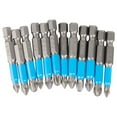 thumbnail image 4 of 12Pc 50Mm Screwdriver Bit Set Ph1, Ph2, Ph3, Pz1, Pz2, Pz3 High Hardness Blue, 4 of 9