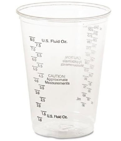 Solo Ultra Clear Drinking Cup Clear Polyethylene Disposable 10 oz., 8 Sleeves of 50