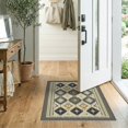 thumbnail image 2 of ODIKA Aesthetic Boho Trellis Southwestern Vintage Bathroom Printed for Entryway, Kitchen, Laundry Room, Stain Resistant Thin Throw, 2 of 7