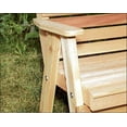 thumbnail image 2 of 4' Red Cedar American Sweetheart Garden Bench, 2 of 3