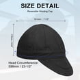 thumbnail image 2 of Gorra de soldadura reversible Uxcell, 7 1/2" (191 mm) sombrero protector de 8 paneles para hombres y mujeres, protección de seguridad mientras se suelda, negro, 2 of 6