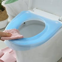 Vacemry Under $5 Waterproof Toilet Seat Cover, Soft Cushioned Bathroom Mat, Non-Slip Commode Pad, Washable Toilet Lid Protector, Comfortable Hygienic Toilet Accessory