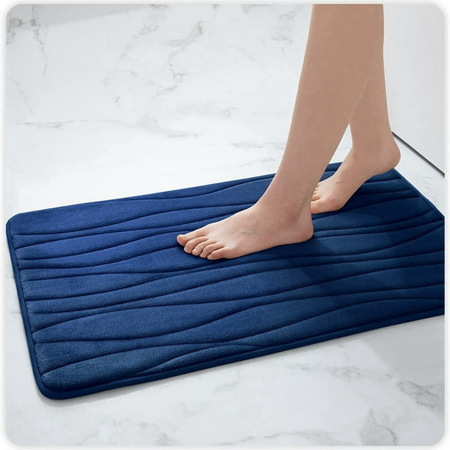 Juego de 2 alfombrillas antideslizantes y lavables para una máxima comodidad, alfombrillas de baño de espuma viscoelástica superabsorbentes