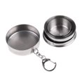 thumbnail image 2 of Sonducket Taza Hi.FANCY, taza de agua plegable de acero inoxidable, taza plegable para acampar, suministros para beber al aire libre Kits de desorden para acampar Blanco 150ML, 2 of 6