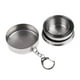 thumbnail image 5 of Naiovety Taza Hi.FANCY, taza de agua plegable de acero inoxidable, taza plegable para acampar, suministros para beber al aire libre Kits de desorden para acampar Blanco 150ML, 5 of 6